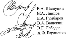 подписи членов комиссии