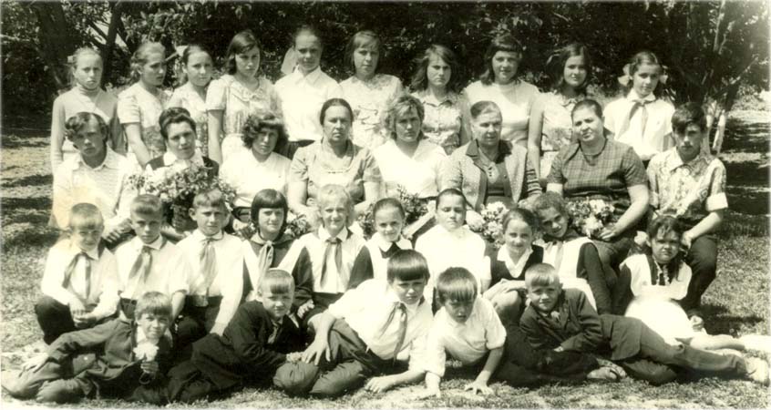 1974 год, ученики и учителя школы №8